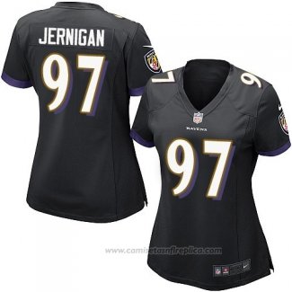 Camiseta NFL Game Mujer Baltimore Ravens Jernigan Negro