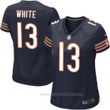 Camiseta NFL Game Mujer Chicago Bears Blanco Azul