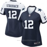 Camiseta NFL Game Mujer Dallas Cowboys Staubach Azul Blanco