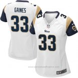 Camiseta NFL Game Mujer Los Angeles Rams Gaines Blanco