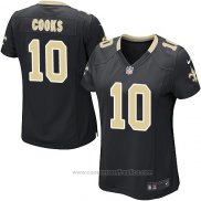 Camiseta NFL Game Mujer New Orleans Saints Cooks Negro