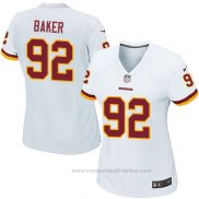 Camiseta NFL Game Mujer Washington Redskins Baker Blanco