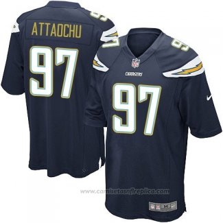 Camiseta NFL Game Nino Los Angeles Chargers Attaochu Negro