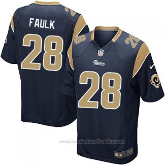 Camiseta NFL Game Nino Los Angeles Rams Faulk Negro