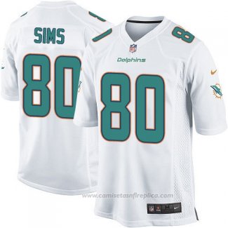 Camiseta NFL Game Nino Miami Dolphins Sims Blanco