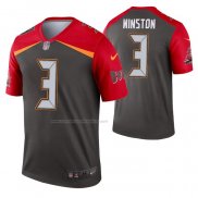 Camiseta NFL Legend Tampa Bay Buccaneers Jameis Winston Inverted Gris