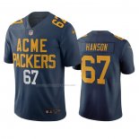 Camiseta NFL Limited Green Bay Packers Jake Hanson Ciudad Edition Azul