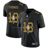 Camiseta NFL Limited New Orleans Saints Thomas Logo Dual Overlap Negro