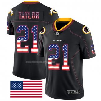 Camiseta NFL Limited Washington Redskins Taylor Rush USA Flag Negro