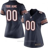 Camiseta NFL Mujer Chicago Bears Personalizada Azul