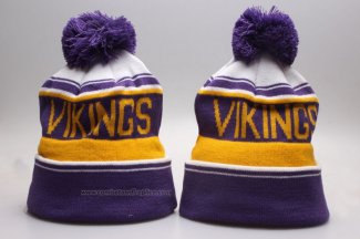 Gorro Minnesota Vikings Violeta Blanco Amarillo