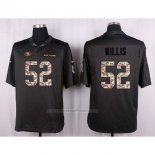 Camiseta NFL Anthracite San Francisco 49ers Willis 2016 Salute To Service