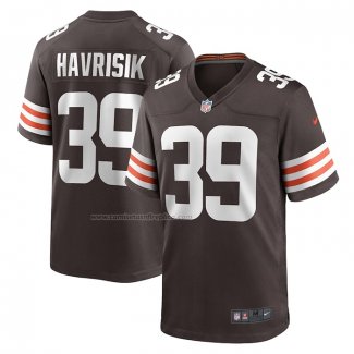 Camiseta NFL Game Cleveland Browns Lucas Havrisik Marron