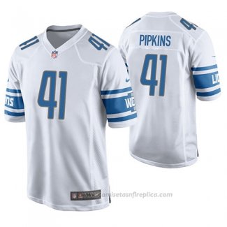 Camiseta NFL Game Detroit Lions Lenzy Pipkins Blanco