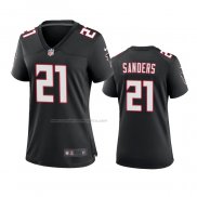 Camiseta NFL Game Mujer Atlanta Falcons Deion Sanders Throwback 2020 Negro