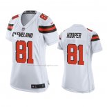 Camiseta NFL Game Mujer Cleveland Browns Austin Hooper Blanco