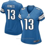 Camiseta NFL Game Mujer Detroit Lions Jones Azul