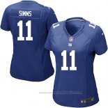 Camiseta NFL Game Mujer New York Giants Simms Azul