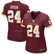 Camiseta NFL Game Mujer Washington Redskins Antonio Gibson Rojo