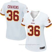 Camiseta NFL Game Mujer Washington Redskins Cravens Blanco