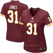 Camiseta NFL Game Mujer Washington Redskins Jones Rojo