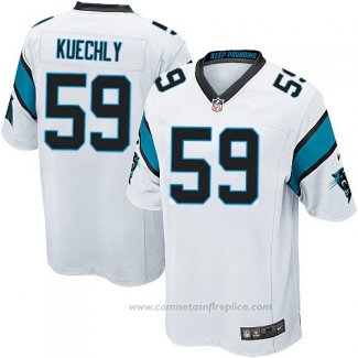 Camiseta NFL Game Nino Carolina Panthers Kuechly Blanco