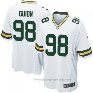 Camiseta NFL Game Nino Green Bay Packers Guion Blanco