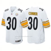 Camiseta NFL Game Pittsburgh Steelers 30 James Conner Blanco