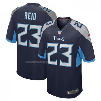 Camiseta NFL Game Tennessee Titans John Reid Primera Azul