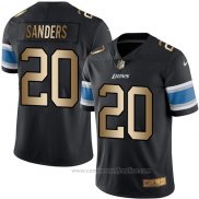 Camiseta NFL Gold Legend Detroit Lions Sahders Negro