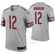 Camiseta NFL Legend Chicago Bears 12 Allen Robinson Inverted Gris