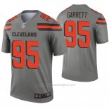 Camiseta NFL Legend Cleveland Browns 95 Myles Garrett Inverted Gris