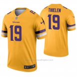 Camiseta NFL Legend Minnesota Vikings 19 Adam Thielen Inverted Oro