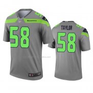 Camiseta NFL Legend Seattle Seahawks Darrell Taylor Inverted Gris