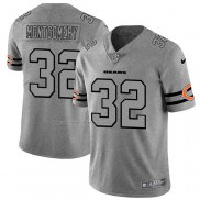 Camiseta NFL Limited Chicago Bears Montgomery Team Logo Gridiron Gris