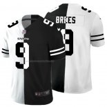 Camiseta NFL Limited New Orleans Saints Brees White Black Split