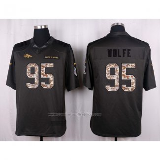 Camiseta NFL Anthracite Denver Broncos Wolfe 2016 Salute To Service