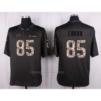 Camiseta NFL Anthracite Detroit Lions Ebron 2016 Salute To Service