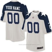 Camiseta NFL Dallas Cowboys Personalizada Blanco Azul