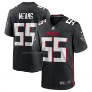 Camiseta NFL Game Atlanta Falcons Steven Means 55 Negro