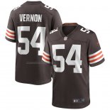 Camiseta NFL Game Cleveland Browns Olivier Vernon 54 Marron