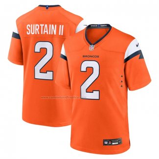 Camiseta NFL Game Denver Broncos Patrick Surtain II Naranja