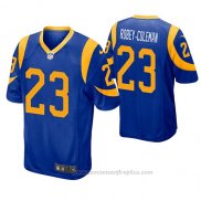 Camiseta NFL Game Los Angeles Rams Nickell Robey Coleman Azul Amarillo