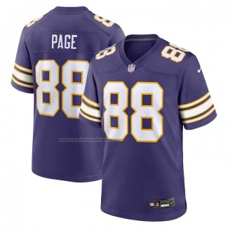 Camiseta NFL Game Minnesota Vikings Alan Page Classic Retired Violeta