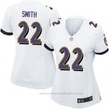 Camiseta NFL Game Mujer Baltimore Ravens Smith Blanco