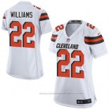 Camiseta NFL Game Mujer Cleveland Browns Williams Blanco