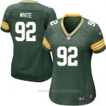 Camiseta NFL Game Mujer Green Bay Packers White Verde Militar