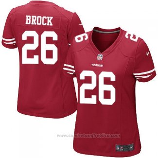 Camiseta NFL Game Mujer San Francisco 49ers Brock Rojo