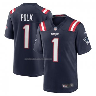 Camiseta NFL Game New England Patriots Ja Lynn Polk Azul