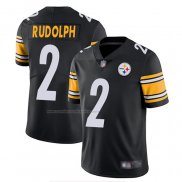 Camiseta NFL Game Pittsburgh Steelers 2 Mason Rudolph Negro Blanco